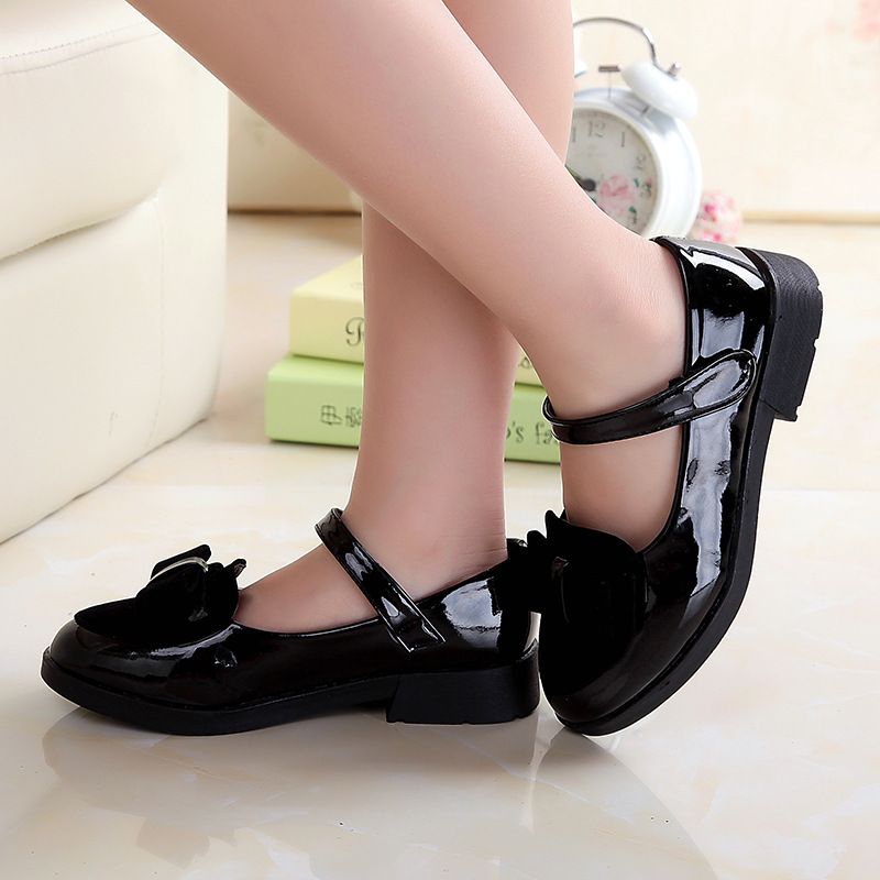 Cute Rabbit Girls' Leather Shoes